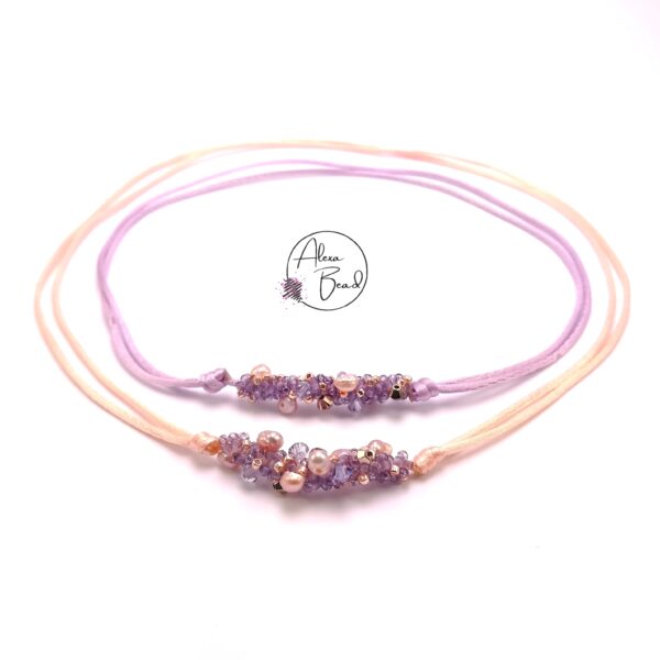 Lososový náhrdelník s říčními perličkami z kolekce SAU 2