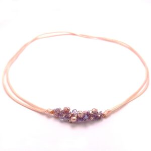 Lososový náhrdelník s říčními perličkami z kolekce SAU 3